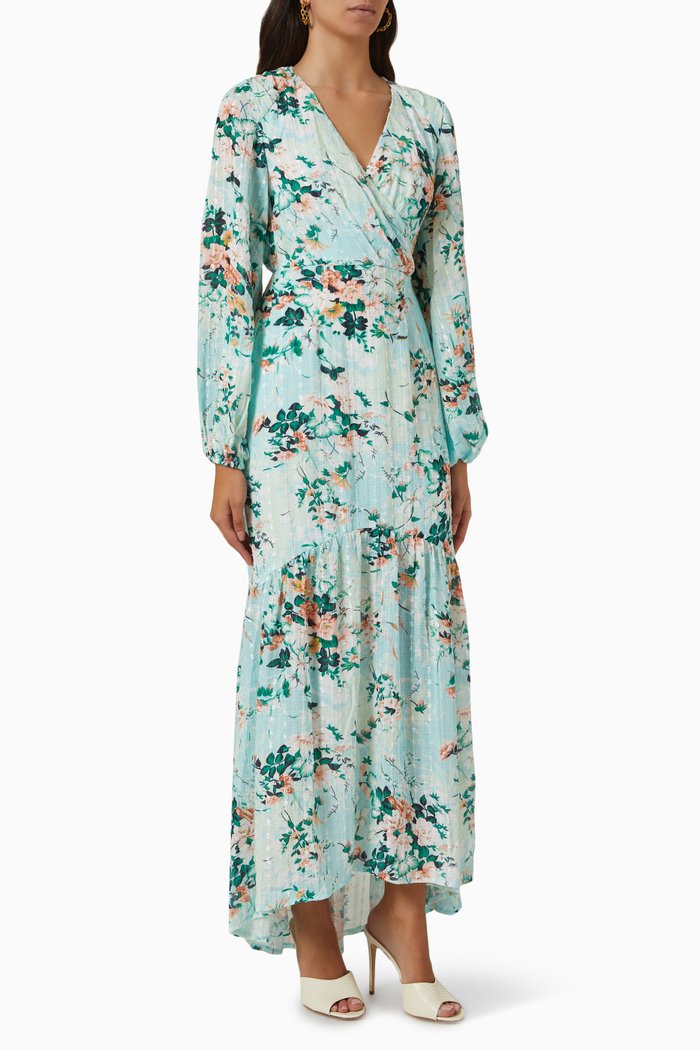

Lucent Floral Print Dress, Blue