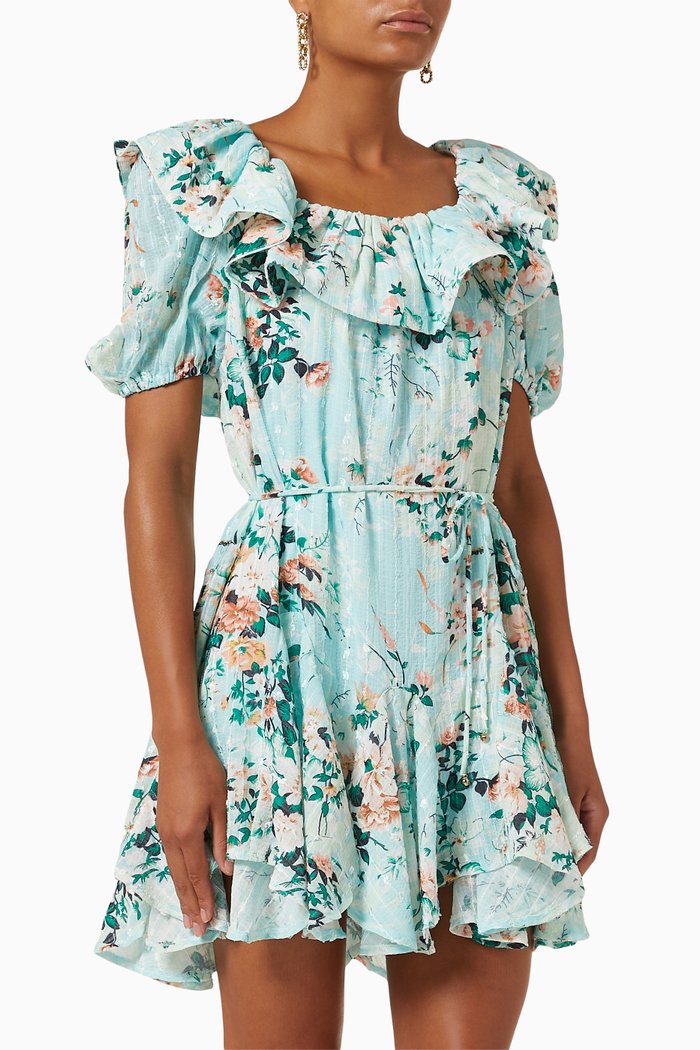 

Aspirant Dress in Georgette, Blue
