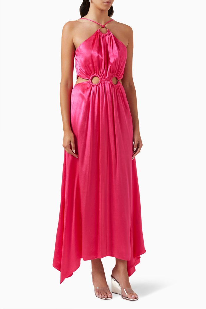 

Visitant Maxi Dress in Viscose, Pink