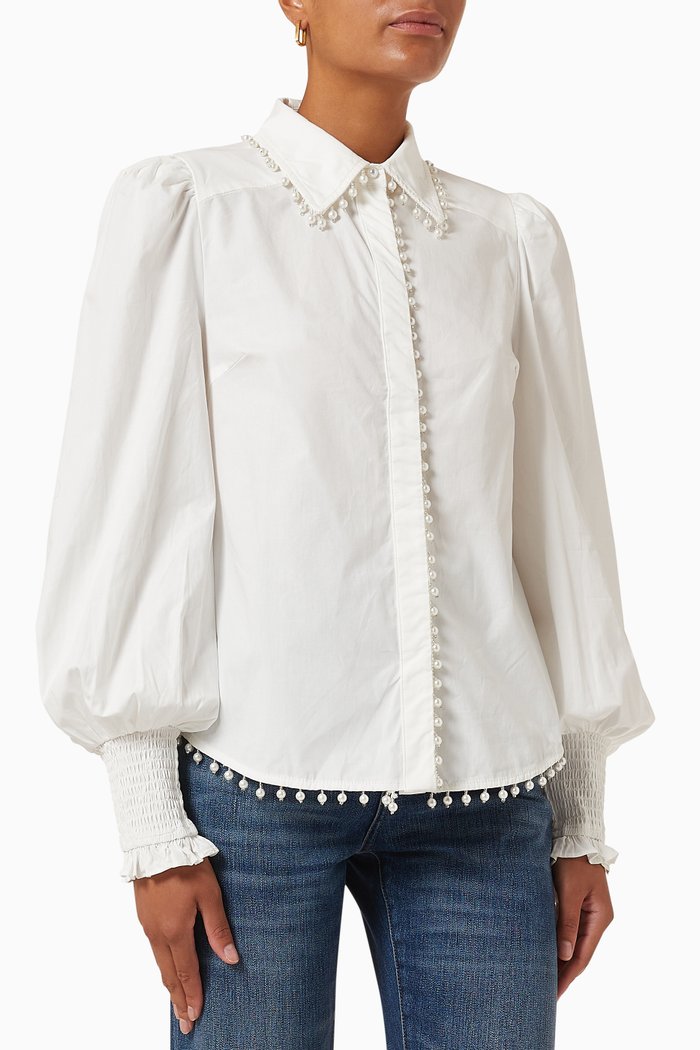 

Nevaeh Top in Cotton, White