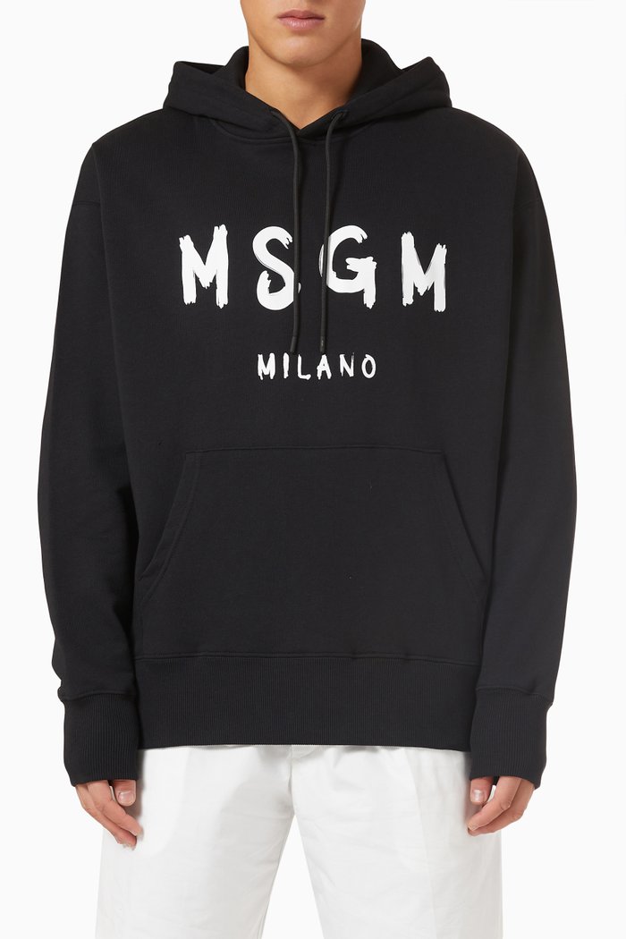 

Felpa Hoodie in Fleece, Black