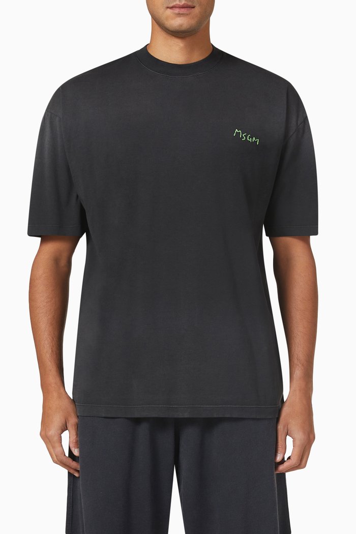 

Logo T-shirt in Cotton Jersey, Black