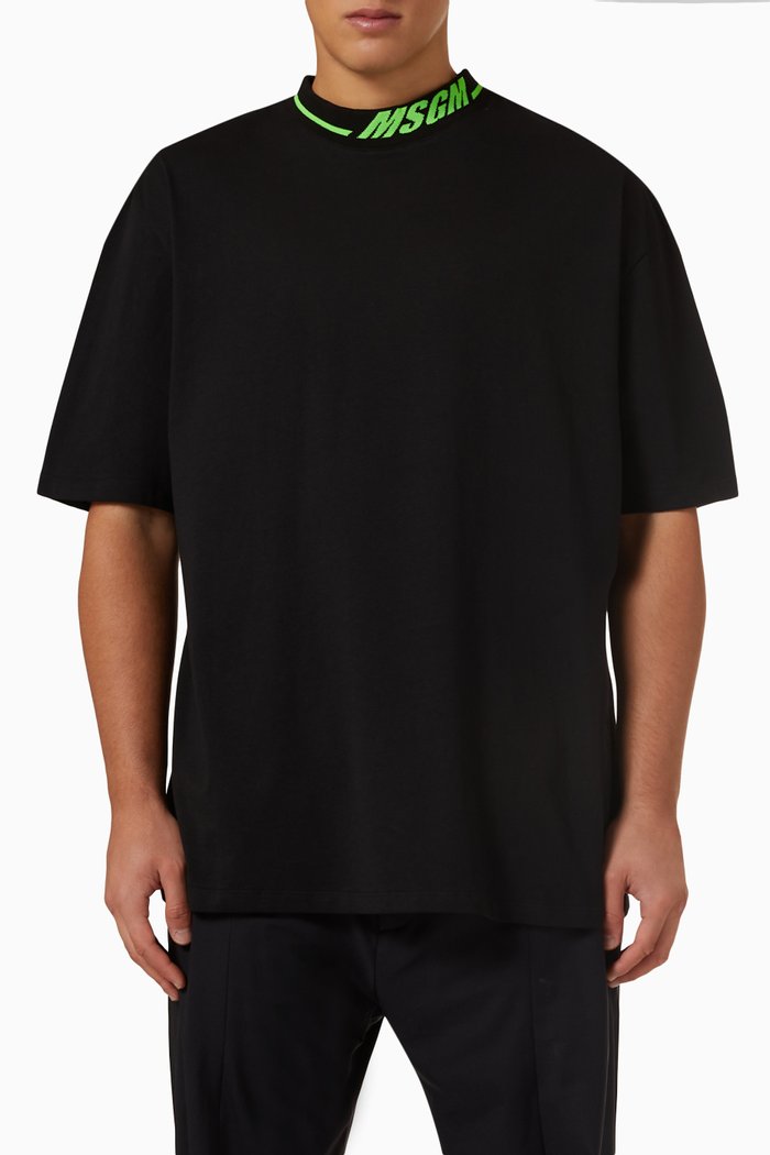 

Logo T-shirt in Cotton Jersey, Black