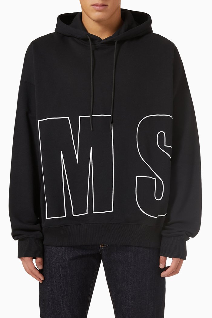 

Felpa Hoodie in Fleece, Black