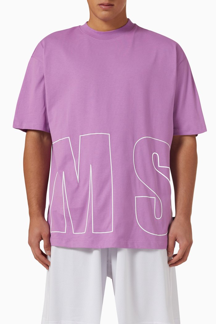 Logo T-shirt in Cotton Jersey, Neutral