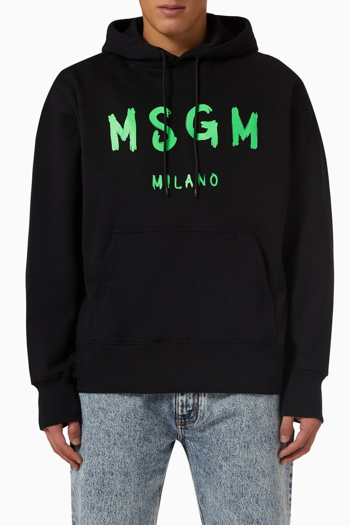 

Felpa Hoodie in Fleece, Black