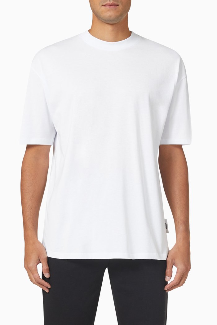 

Back Logo T-shirt in Cotton Jersey, Black