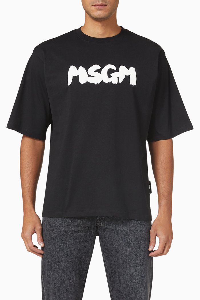 

Logo T-shirt in Cotton Jersey, Black
