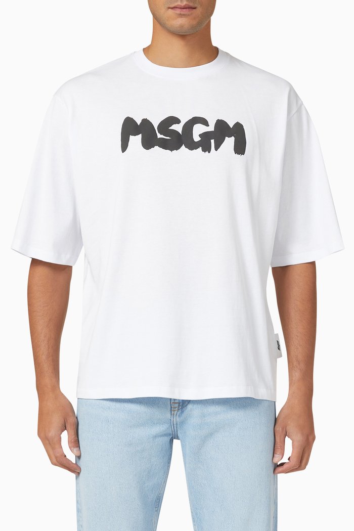 

Logo T-shirt in Cotton Jersey, White