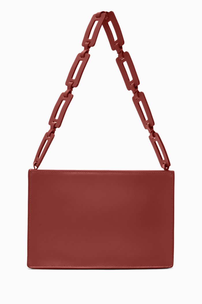 

Mina Shoulder Bag in Leather, Brown