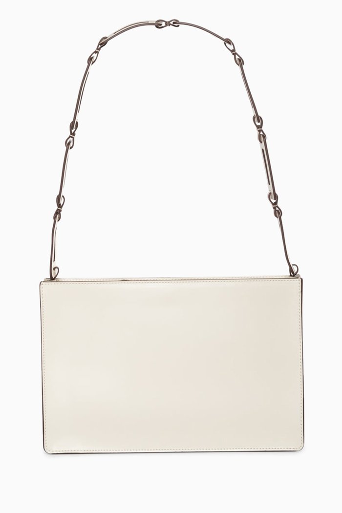 

Mina Shoulder Bag in Leather, Neutral