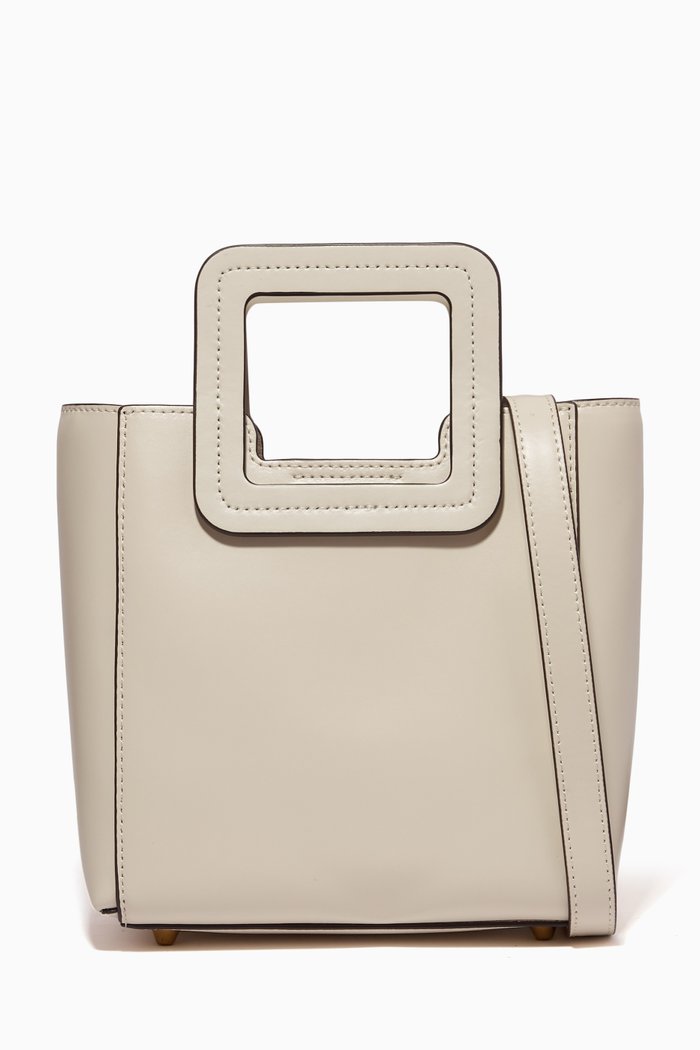 

Mini Shirley Bag in Calfskin, Neutral