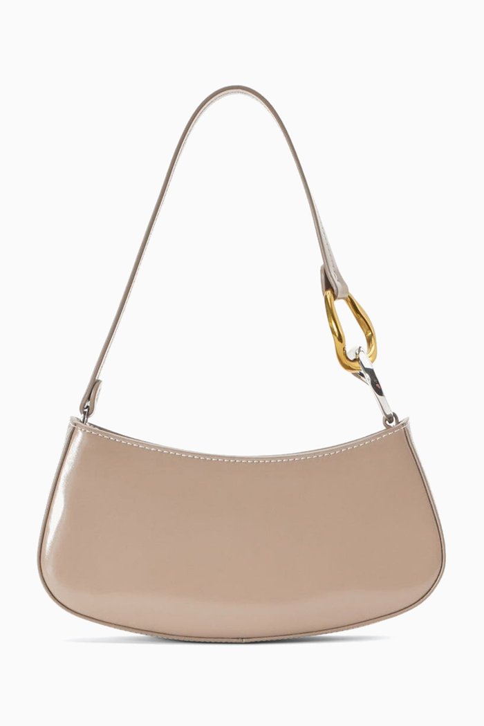 

Ollie Shoulder Bag in Leather, Neutral