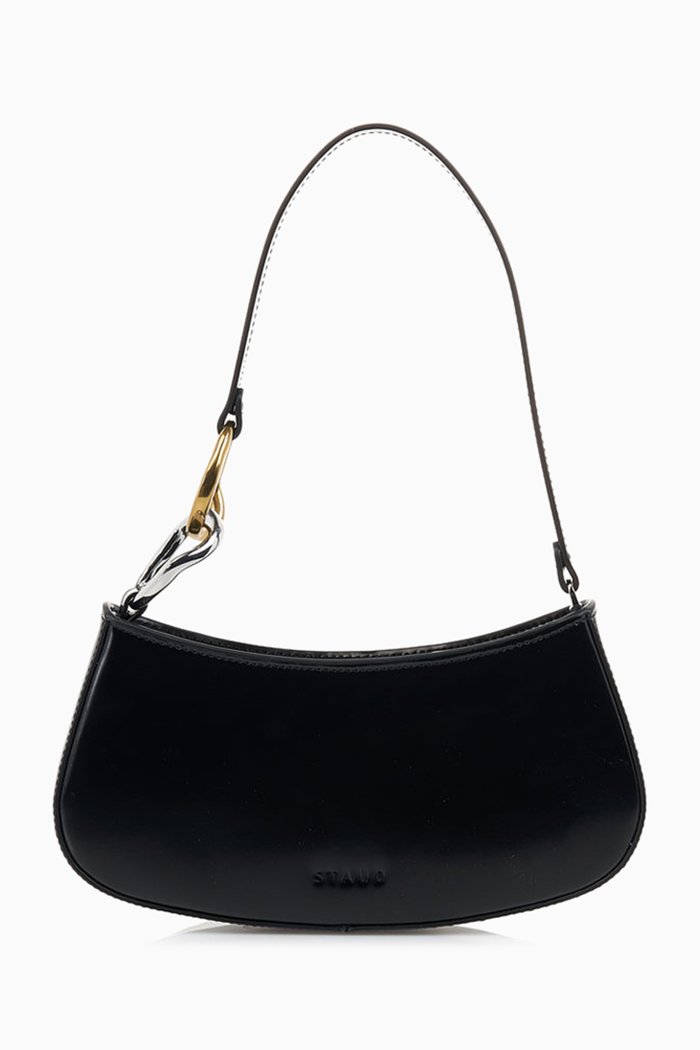 

Ollie Shoulder Bag in Leather, Black