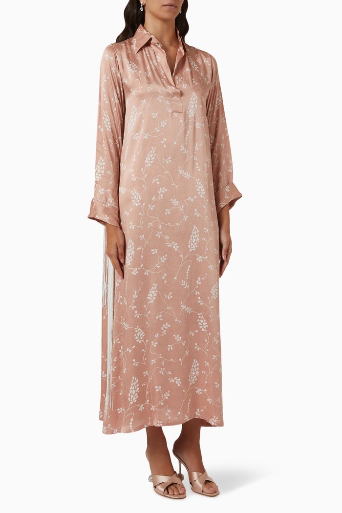 

Silk Fringe Dress, Neutral