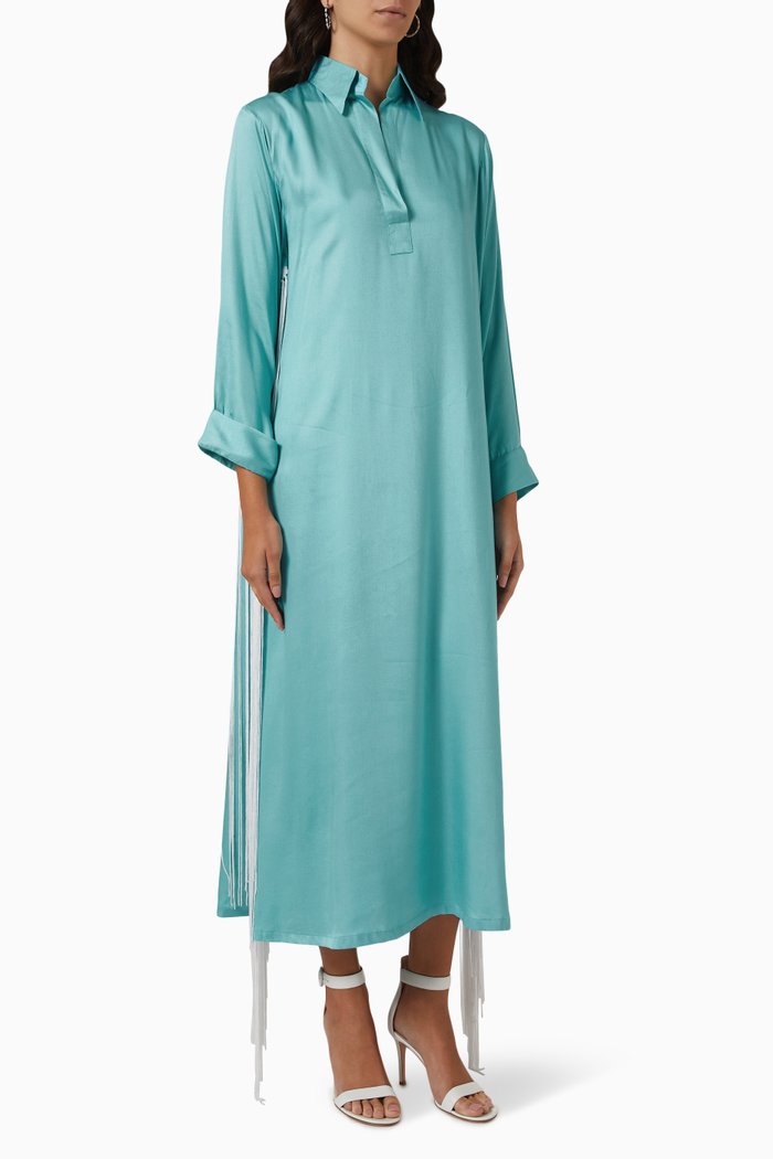 

Fringed Dress, Blue