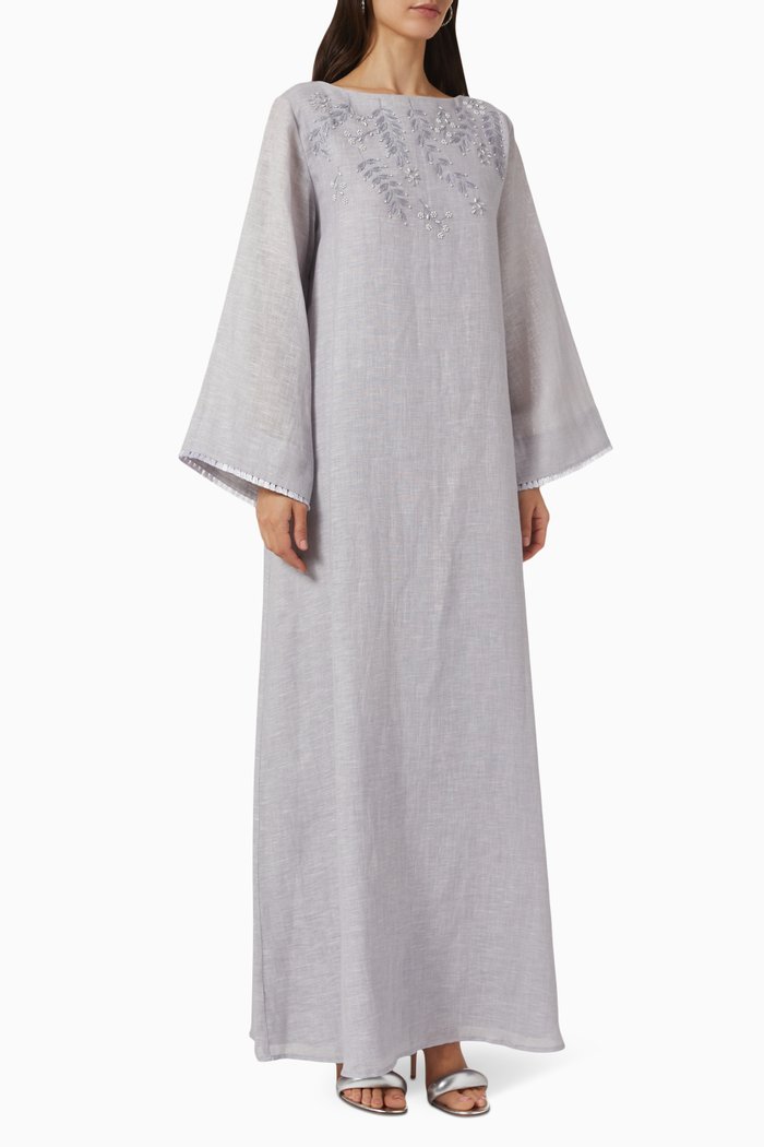 

Embroidered Kaftan, Purple