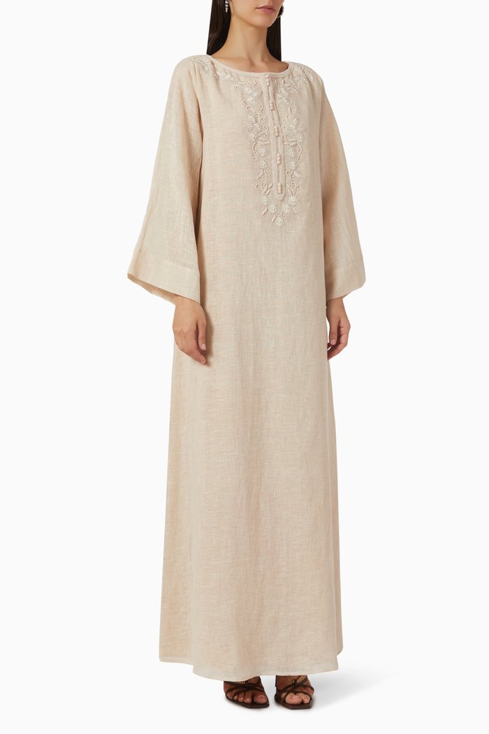 

Embroidered Kaftan, Orange