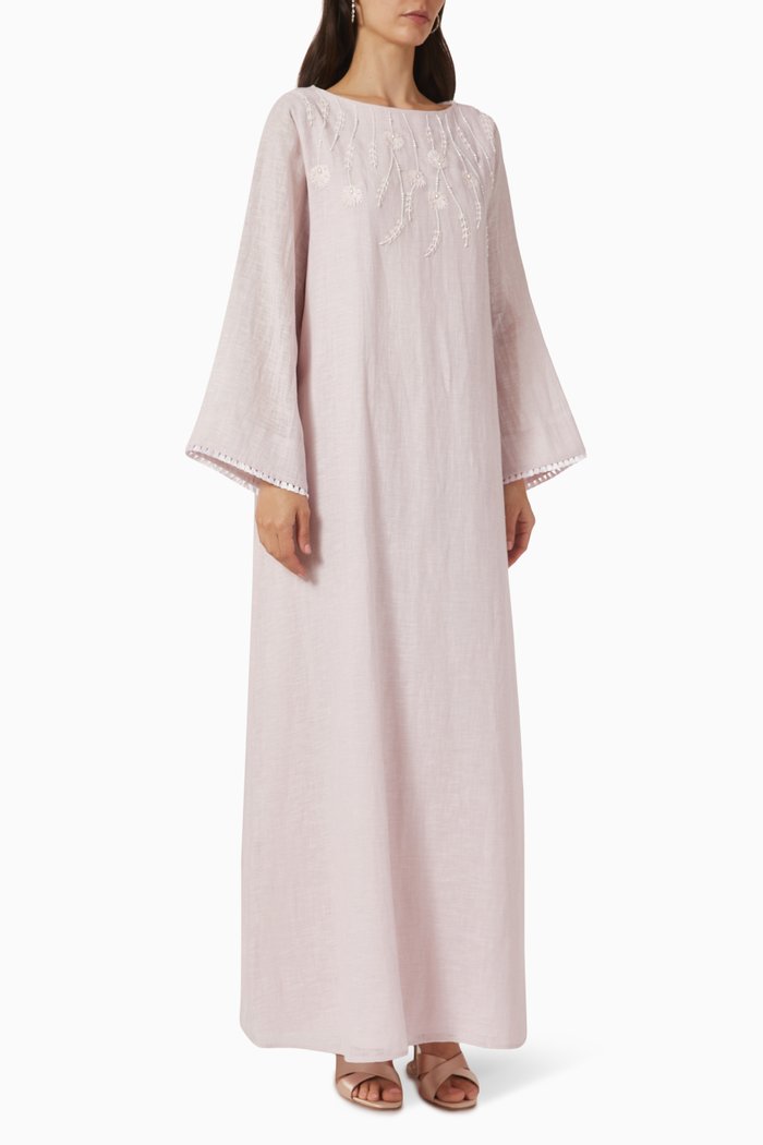 

Embroidered Kaftan, Pink