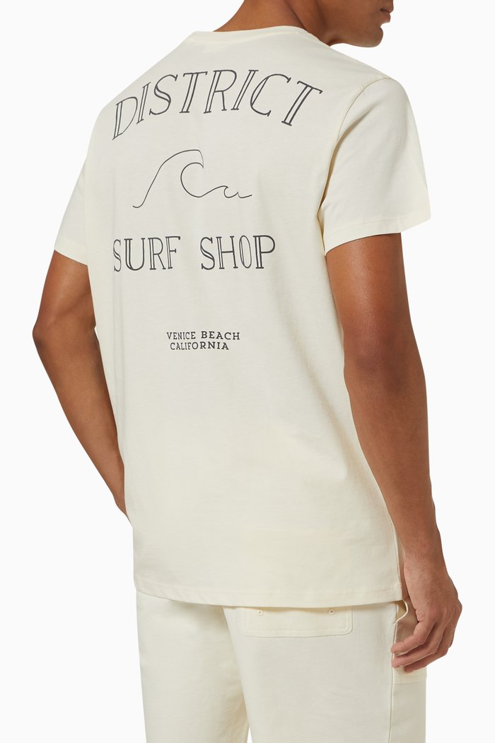 

Huntington Wave T-shirt in Cotton Jersey, Neutral
