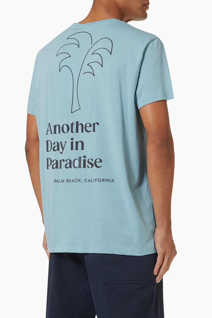 

Huntington Paradise T-shirt in Cotton Jersey, Blue