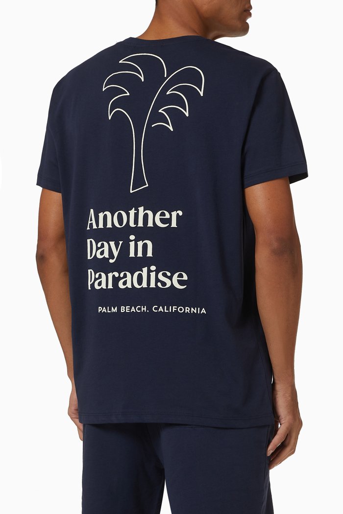 

Huntington Paradise T-shirt in Cotton Jersey, Blue