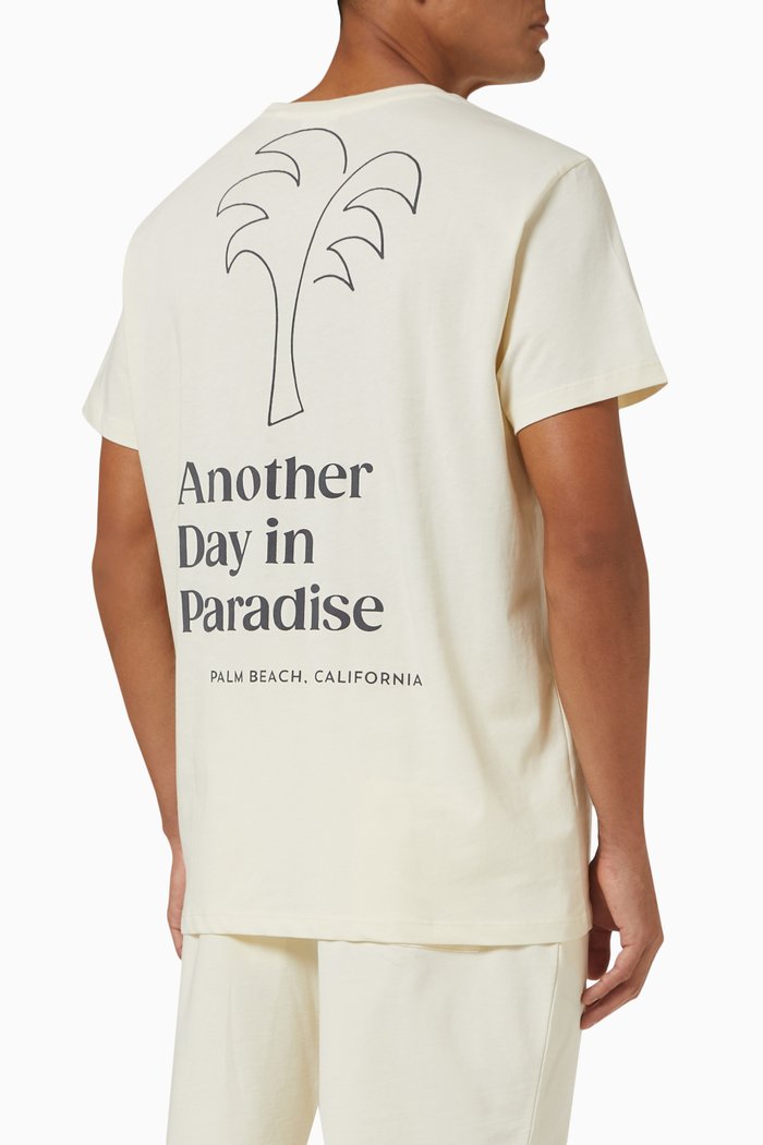 

Huntington Paradise T-shirt in Cotton Jersey, Neutral