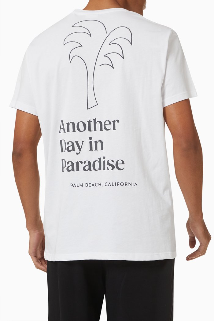 

Huntington Paradise T-shirt in Cotton Jersey, White