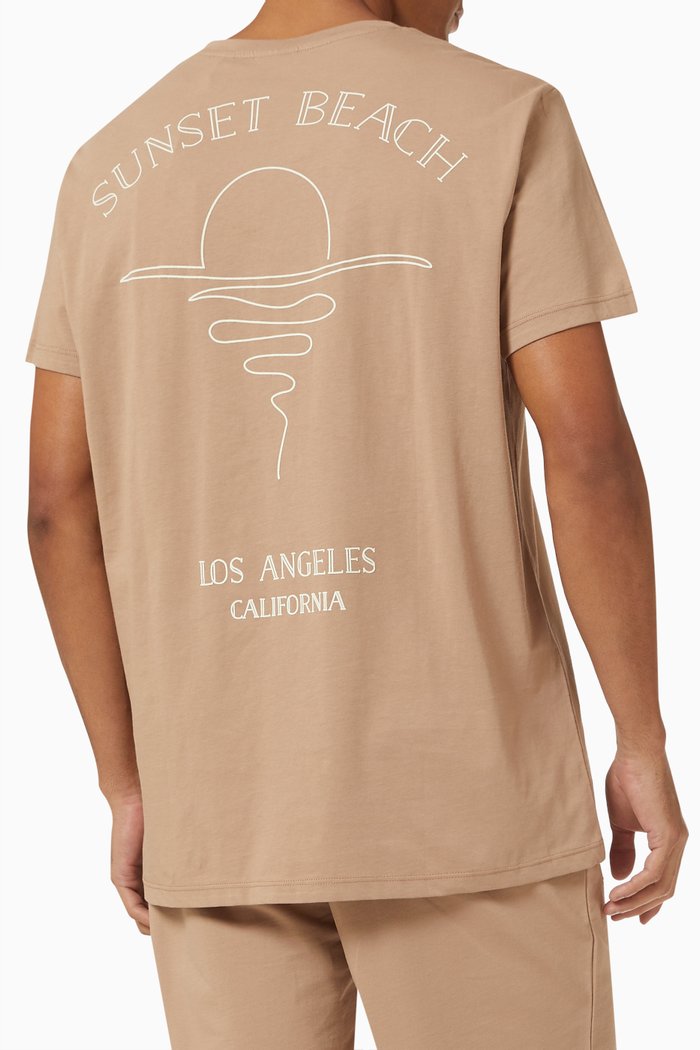 

Huntington Sunset T-shirt in Cotton Jersey, Brown