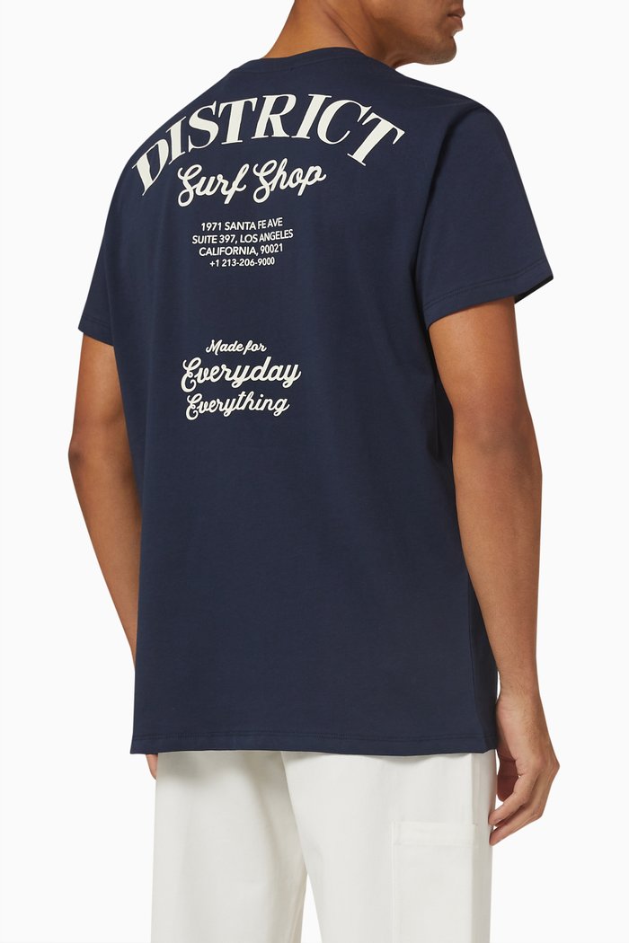 

Huntington District T-shirt in Cotton Jersey, Blue