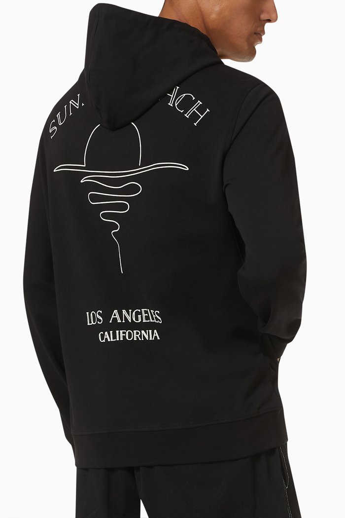 

Sunset Hoodie in Cotton, Black