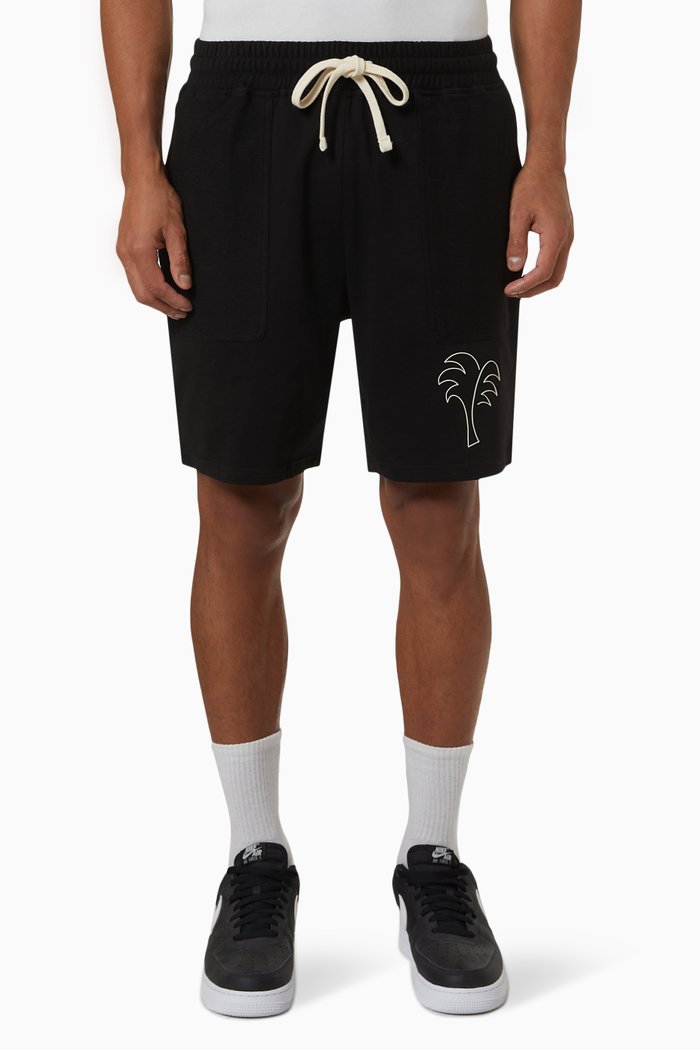 

Paradise Sweat Shorts in Cotton, Black