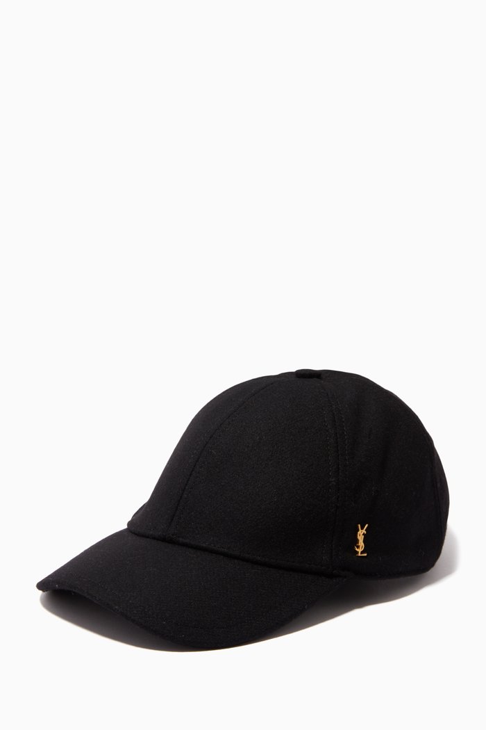 

Logo Baseball Cap in Felt, Black