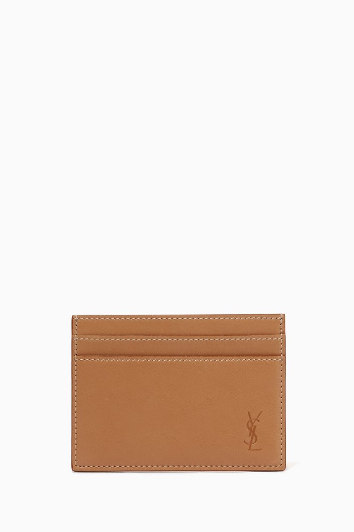 

Cassandre Shadow Card Case in Smooth-leather, Brown