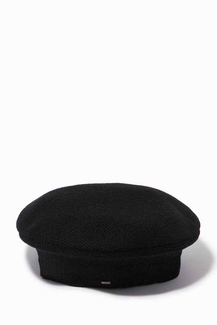 

Classic Beret in Wool, Black