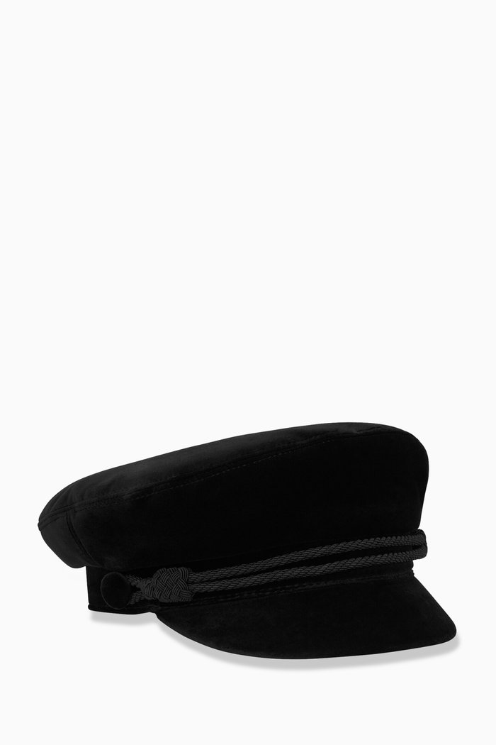 

Sailor Cap in Velvet, Black