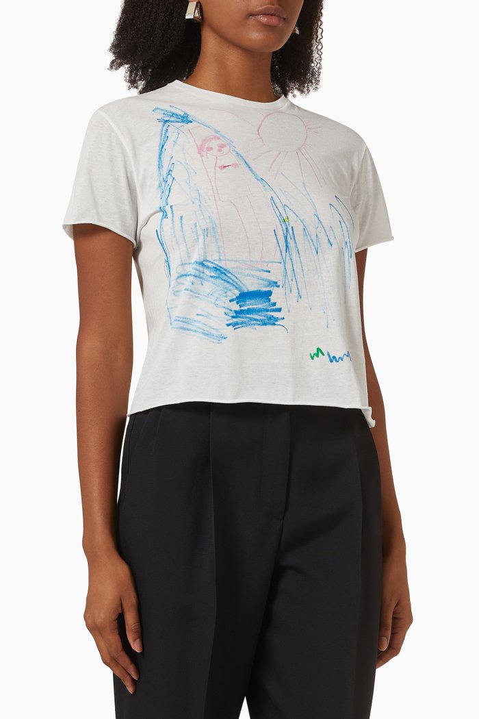 

Alasdair On The Beach Top in Organic Cotton, White