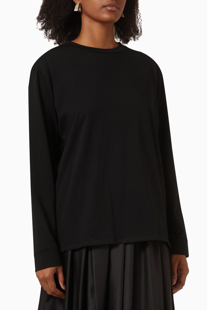 

Ciles Top in Organic Cotton, Black