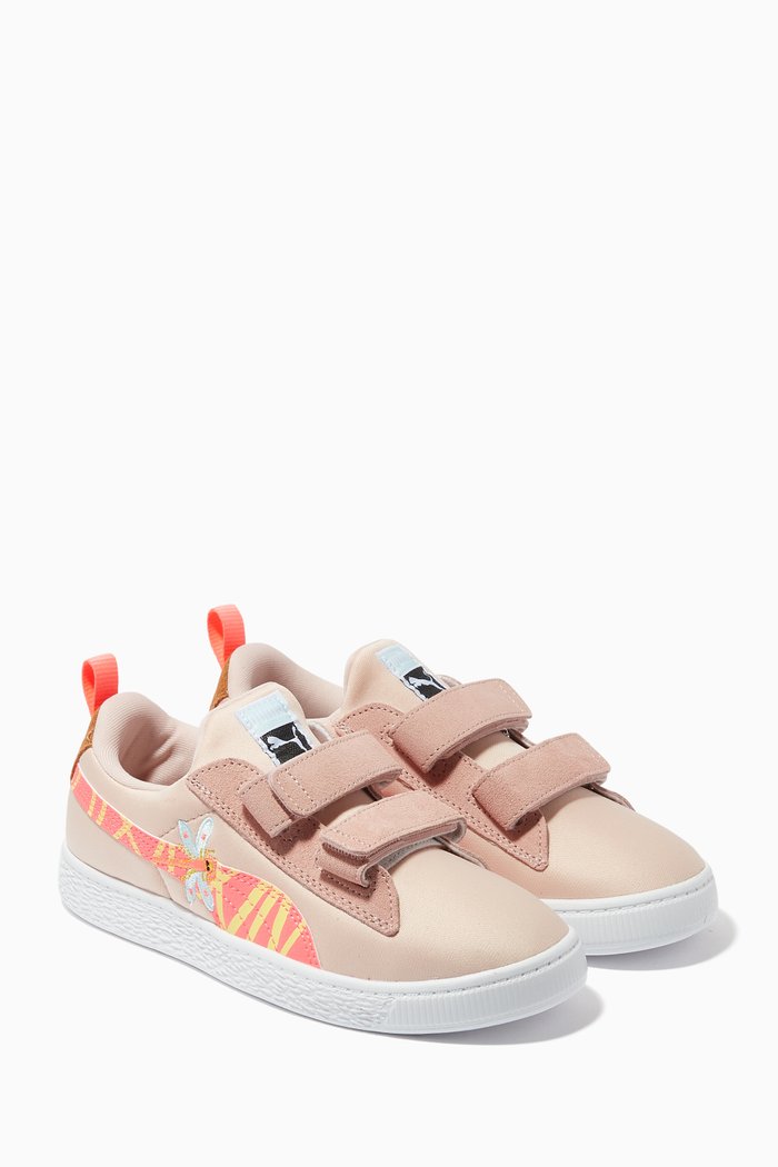 

Small World Sneakers in Suede, Pink