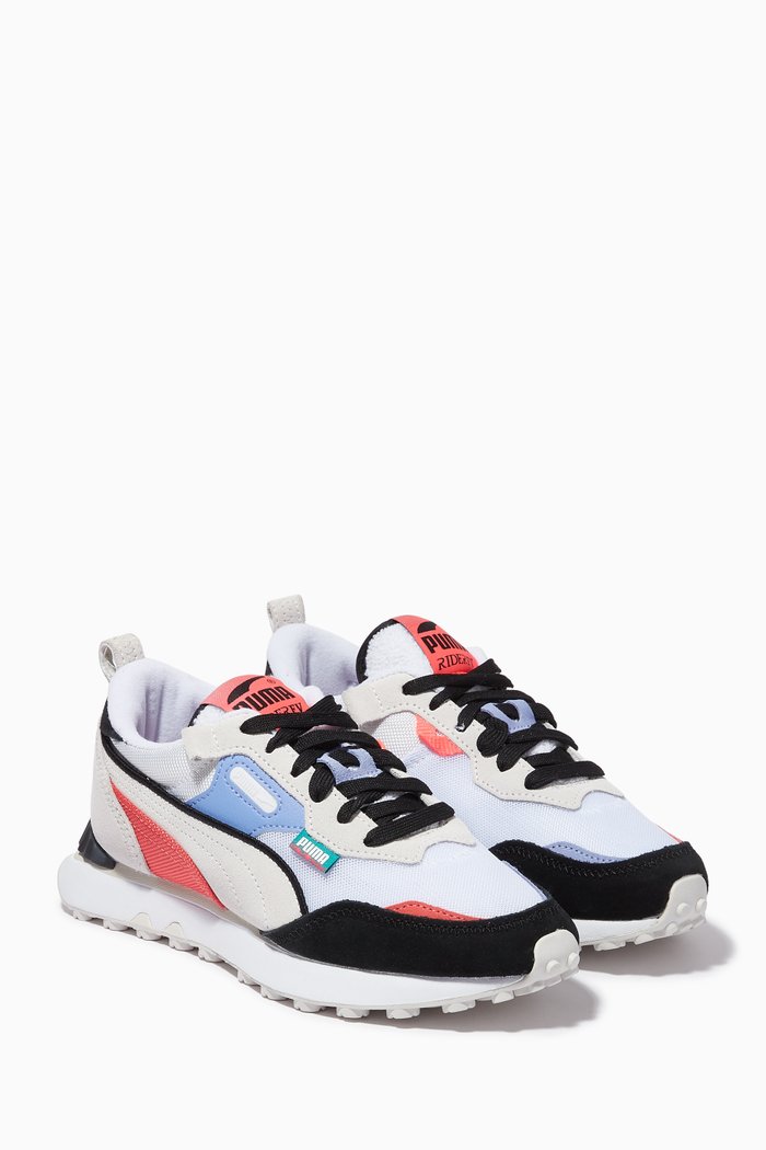 

Rider FV Sneakers in Mesh & Suede, White