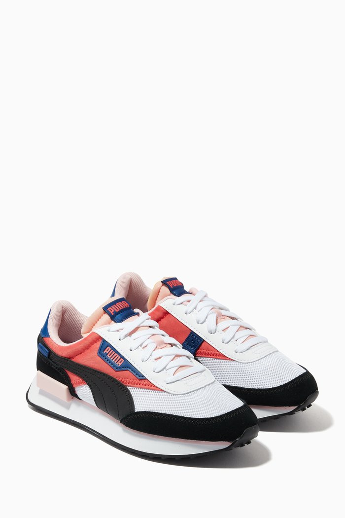 

Future Rider Splash Sneakers in Nylon & Suede, Multicolour