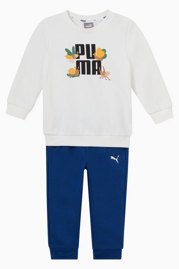 

Small World Tracksuit Set in French Terry, White