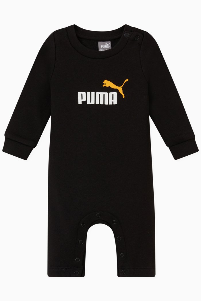 

Minicats Logo Romper in Cotton-blend, Black