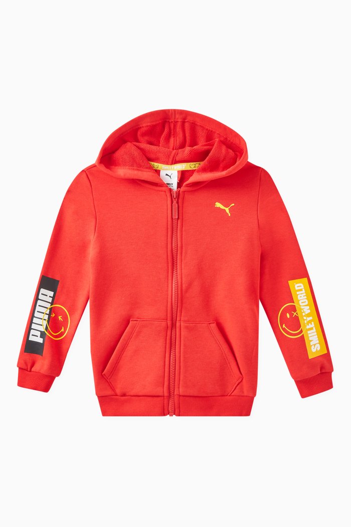 

x SW Minicat Hoodie in Cotton Jersey, Red