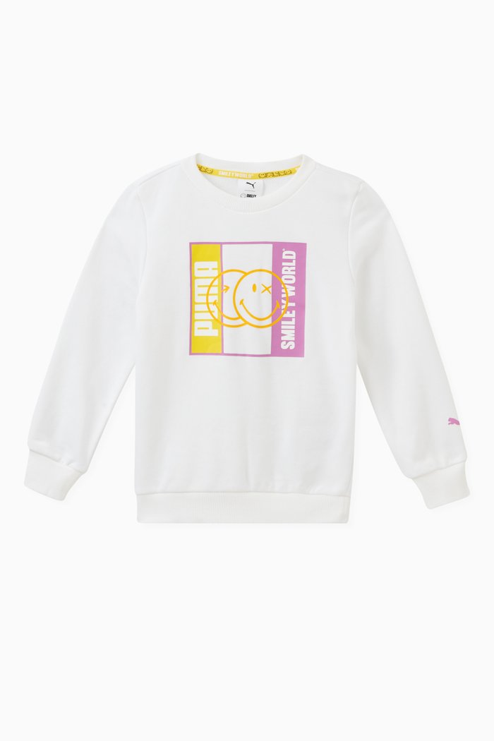 

x SW Minicat Sweatshirt in Cotton Jersey, White