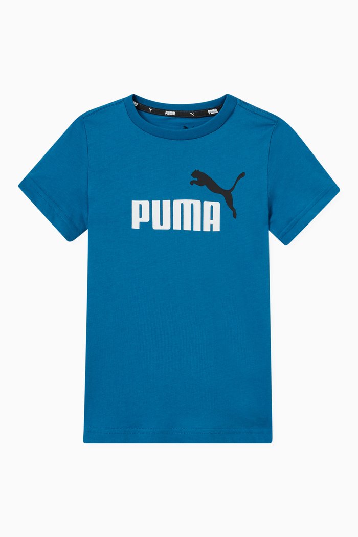 

Essentials Logo T-shirt in Cotton Jersey, Blue