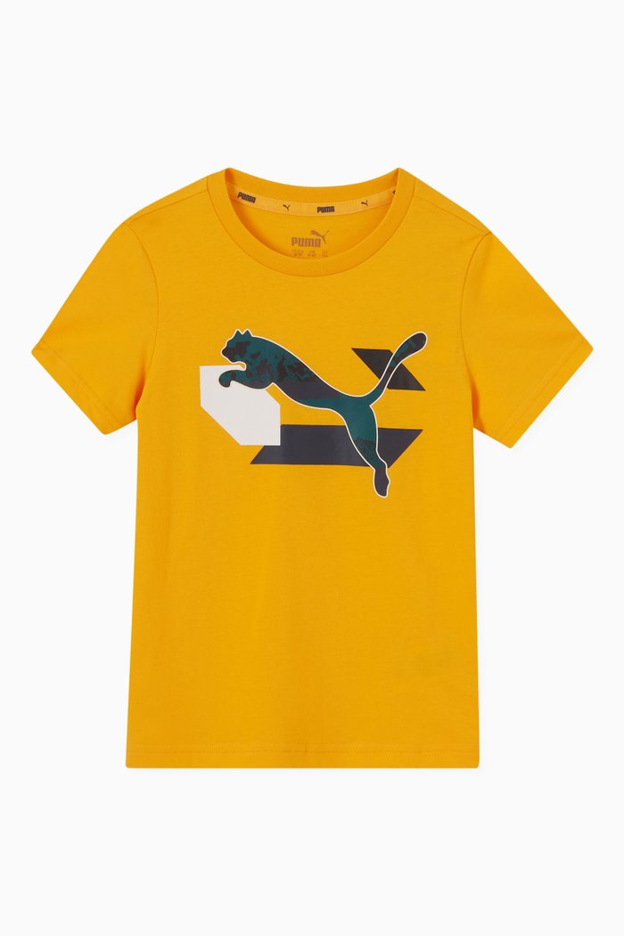 

Alpha Graphic T-shirt in Cotton-jersey, Orange
