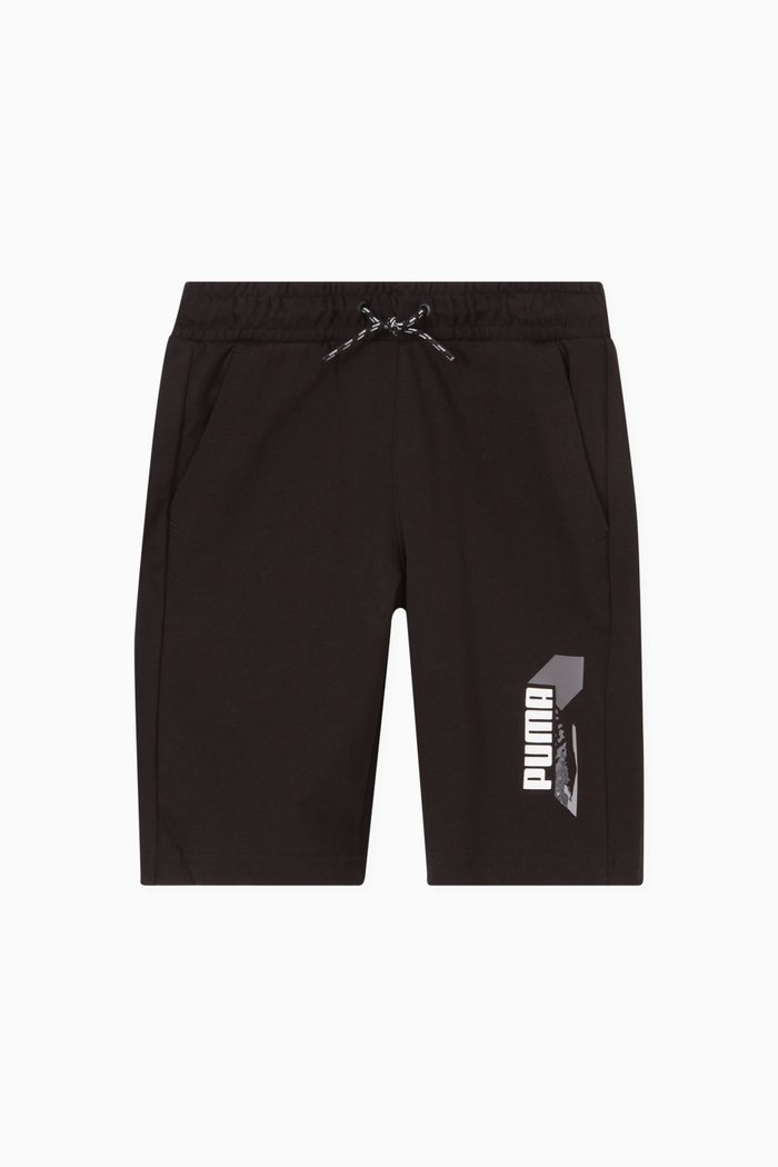 

Alpha Logo Shorts in Cotton, Black