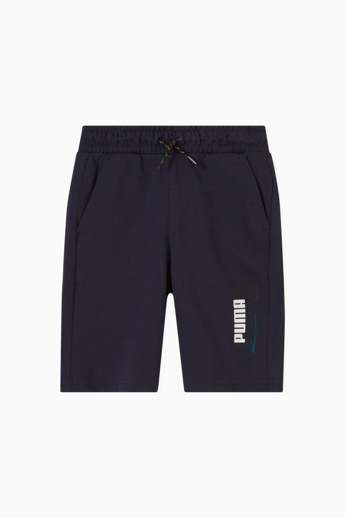 

Alpha Logo Shorts in Cotton, Blue