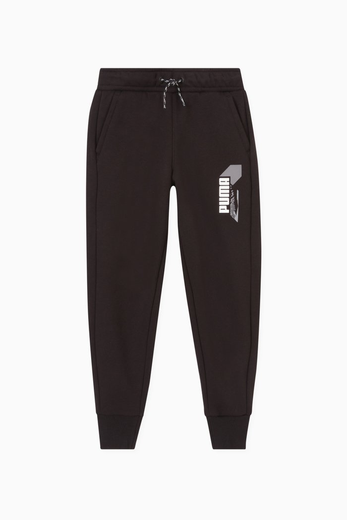

Alpha Logo Sweatpants in Recycled Cotton-blend, Black